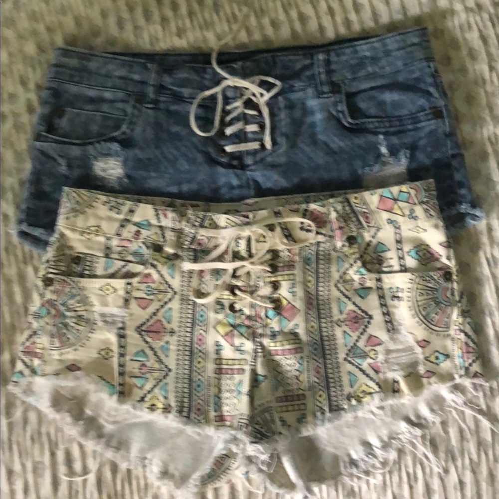 2 pairs of Billabong cut offs